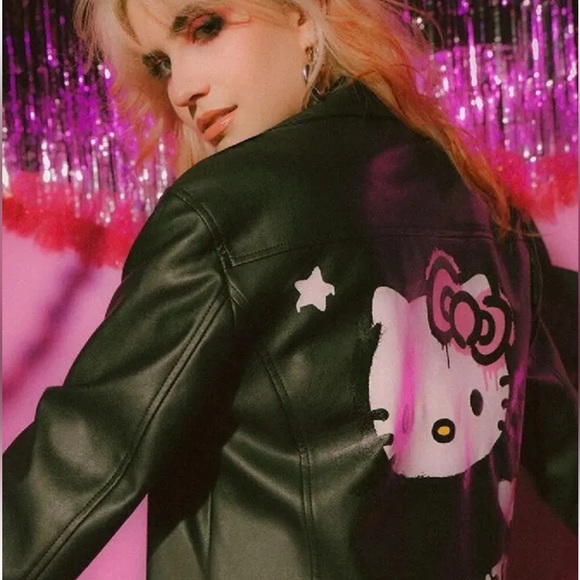 Hello kitty forever21 Moto jacket size small. NWT. - Picture 1 of 8